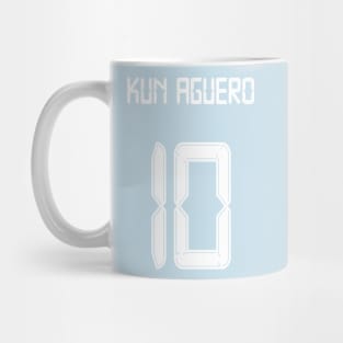 Kun Aguero Man City 10 shirt Mug